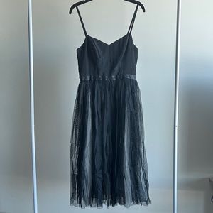Needle & Thread Cami Ballerina Dress in Black